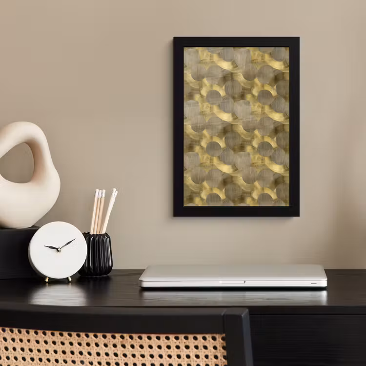 Poster met lijst - Modern - Geometrisch - Goud — 3