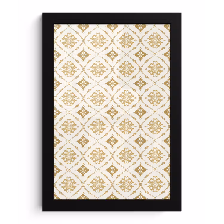 Poster met lijst - Ornament - Klassiek - Goud — 1