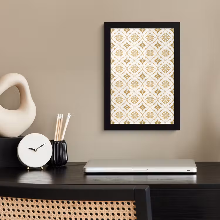 Poster met lijst - Ornament - Klassiek - Goud — 3
