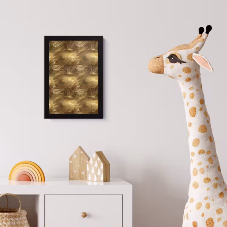 Poster met lijst - Palm - Waaier - Goud — 5