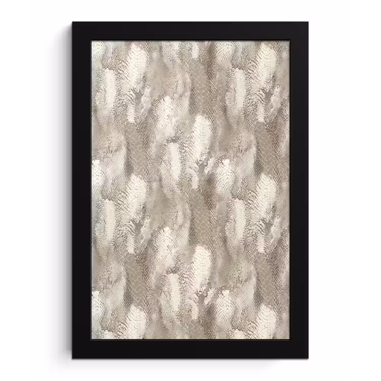 Poster met lijst - Slang - Textuur - Zand — 1