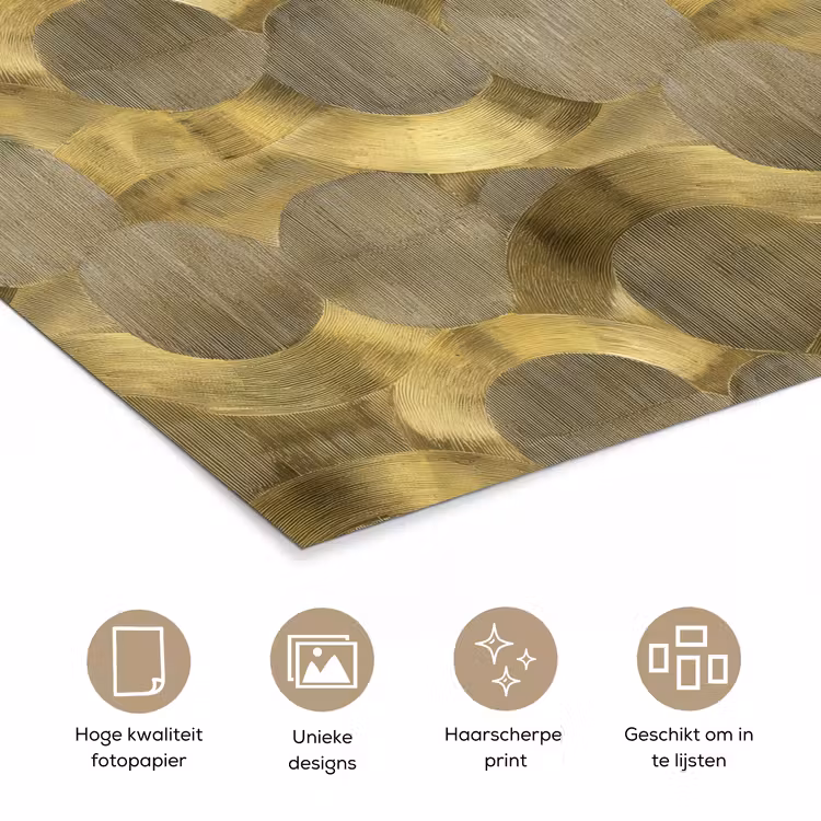 Poster - Modern - Geometrisch - Goud — 5