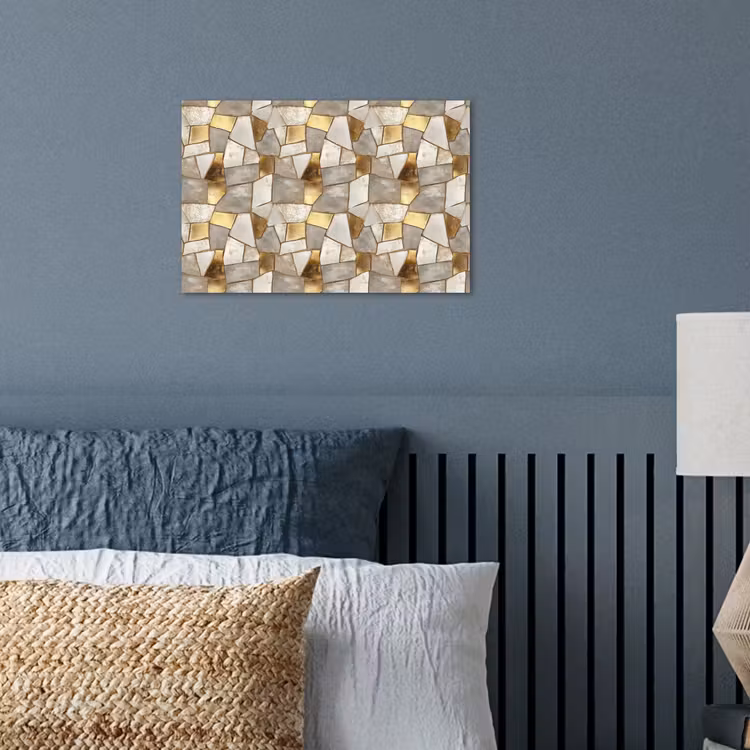 Poster - Mozaïek - Marmer - Goud — 3