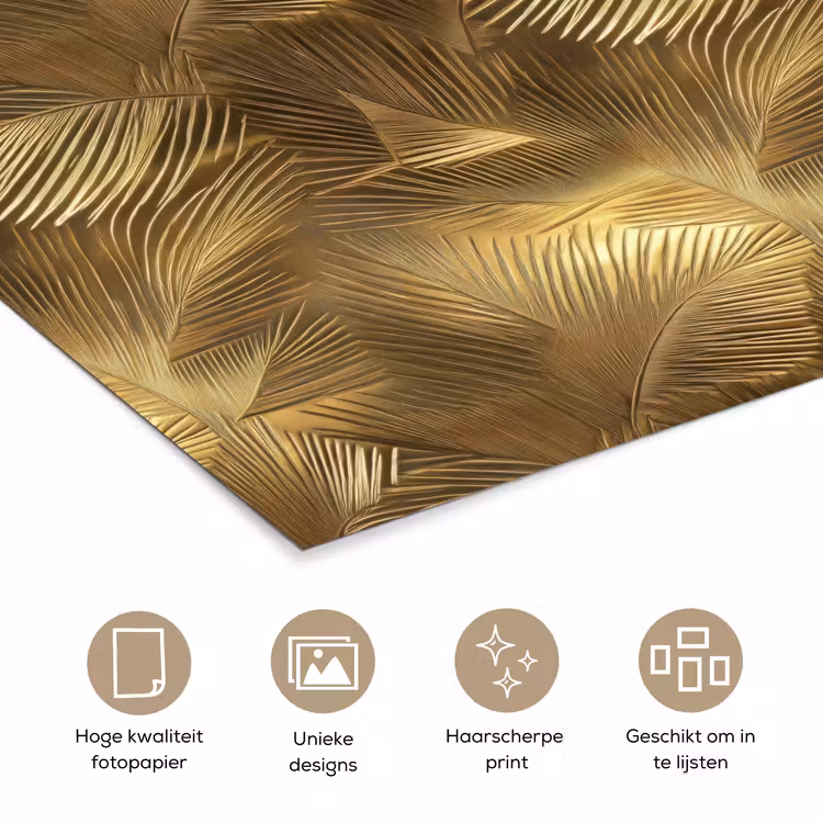 Poster - Palm - Waaier - Goud — 5
