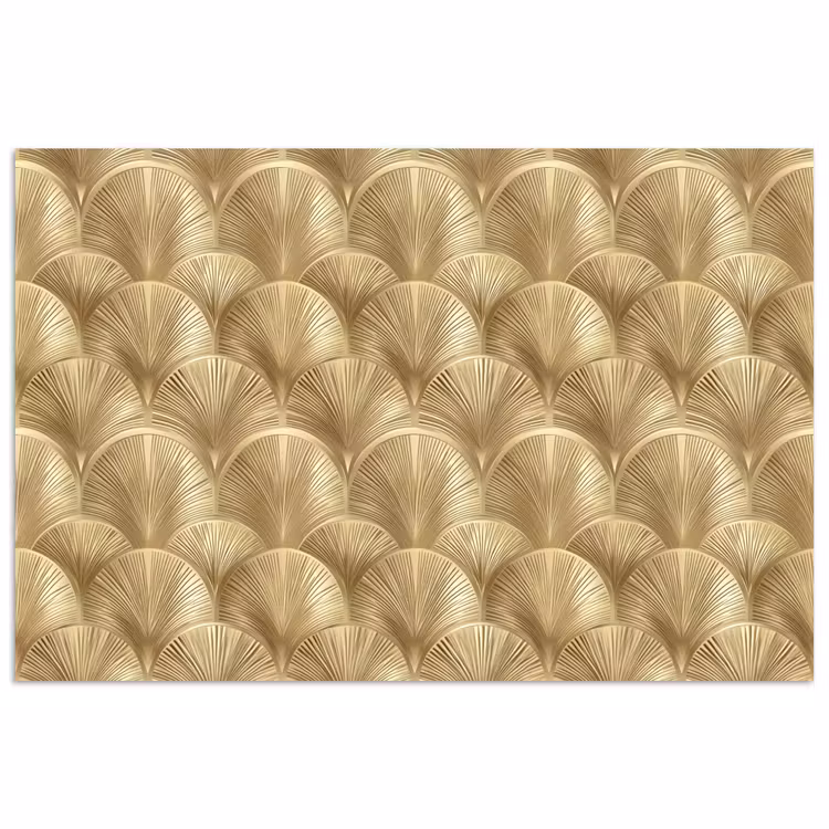 Poster - Patroon - Waaier - Goud — 1