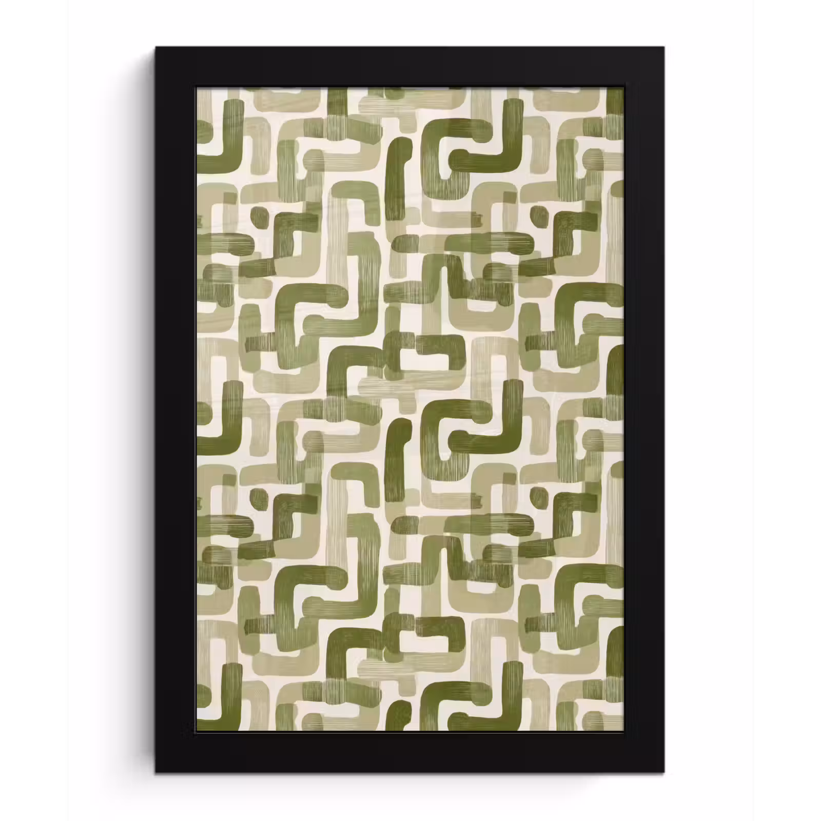 Poster met lijst - Modern - Grafisch - Groen — 1