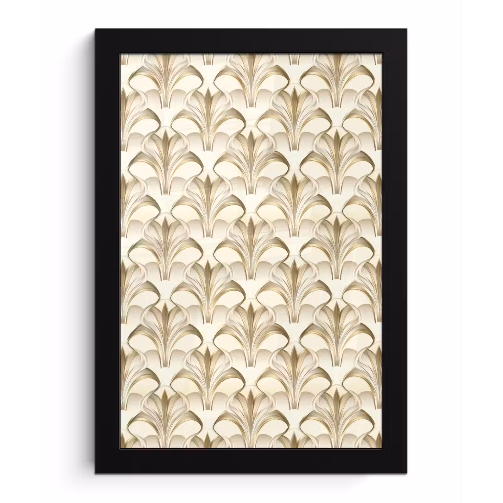 Poster met lijst - Ornament - Barok - Goud — 1