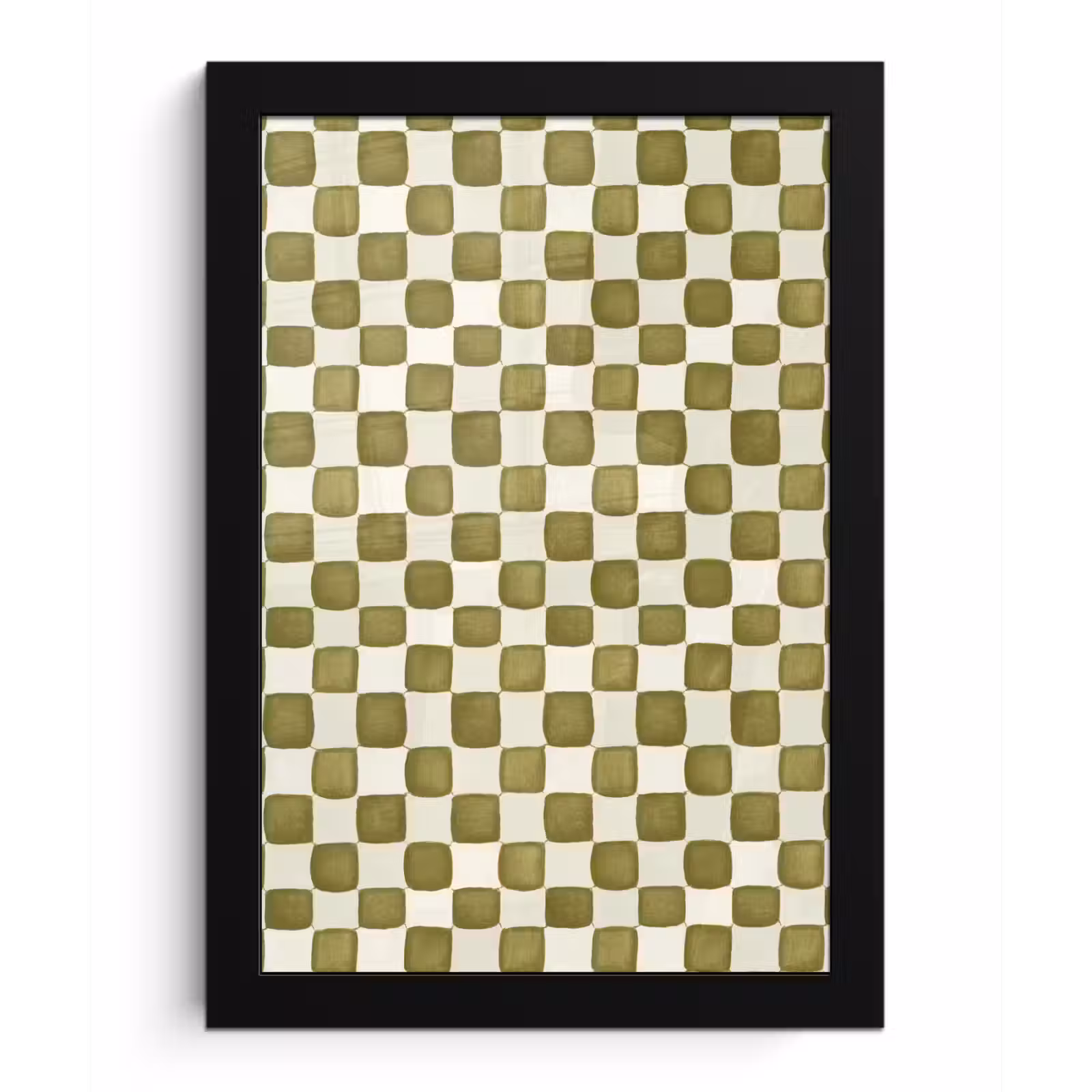 Poster met lijst - Schaak - Patroon - Groen — 1