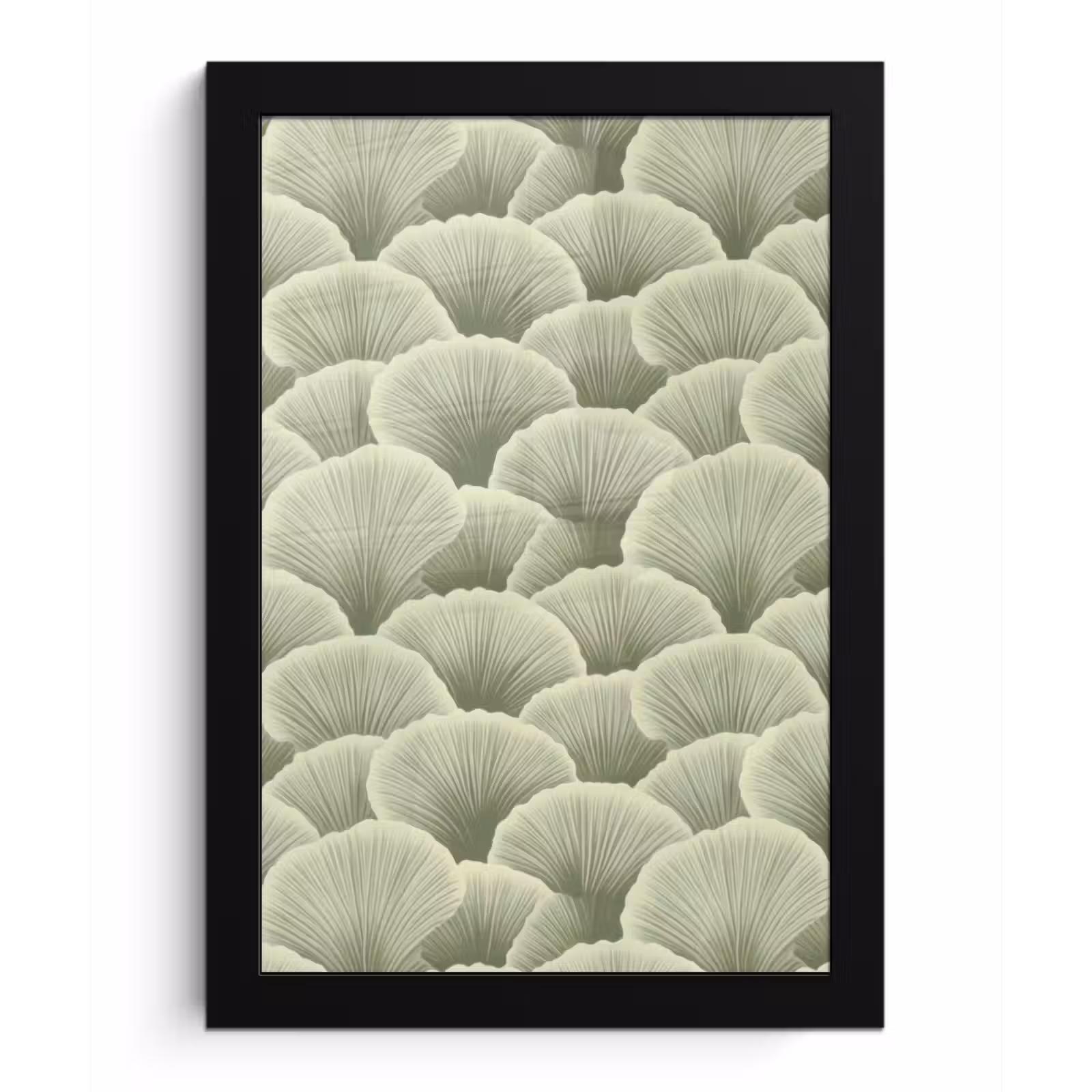 Poster met lijst - Waaier - Blad - Groen — 1