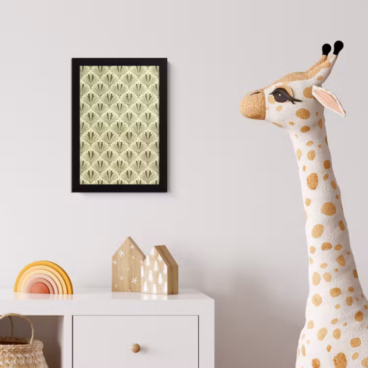 Poster met lijst - Klassiek - Waaier - Groen — 5