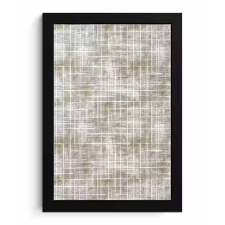 Poster met lijst - Linnen - Patroon - Groen — 1