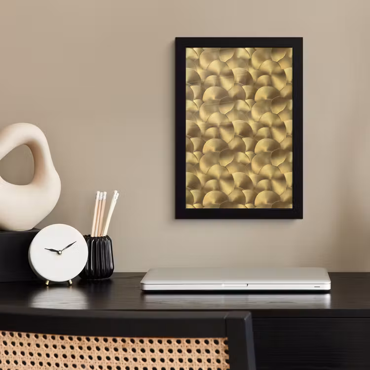 Poster met lijst - Modern - Cirkel - Goud — 3