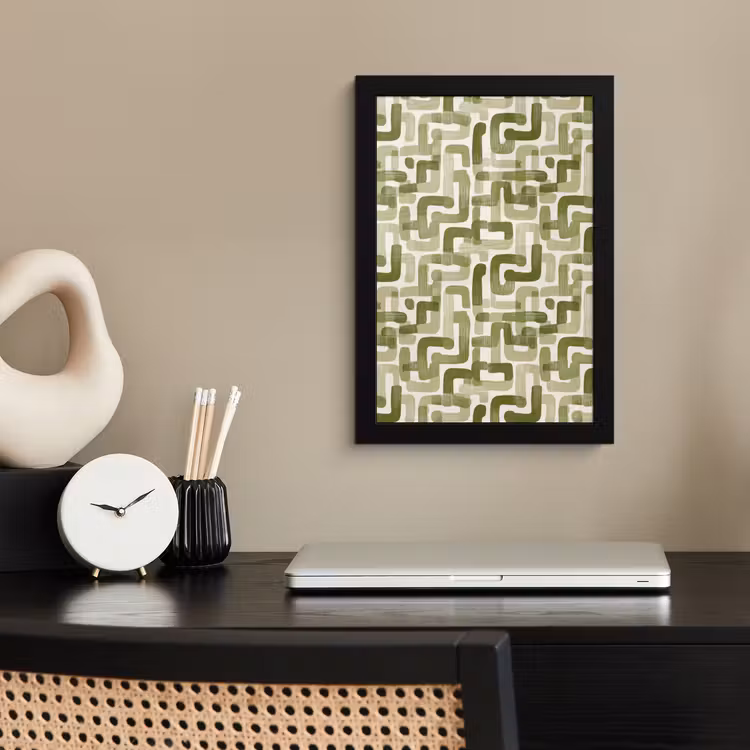 Poster met lijst - Modern - Grafisch - Groen — 3