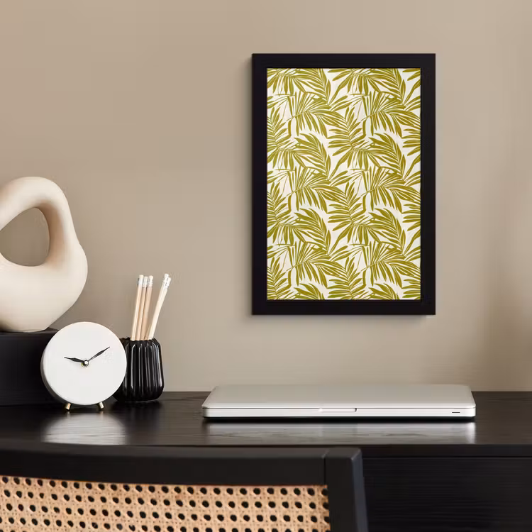 Poster met lijst - Palmblad - Patroon - Groen — 3