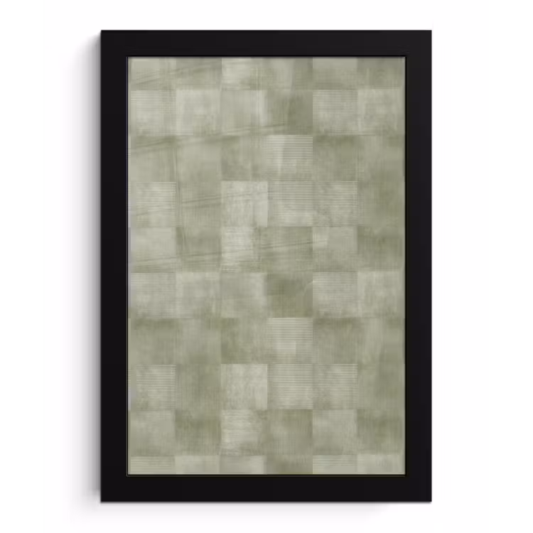 Poster met lijst - Vlakken - Rustiek - Groen — 1