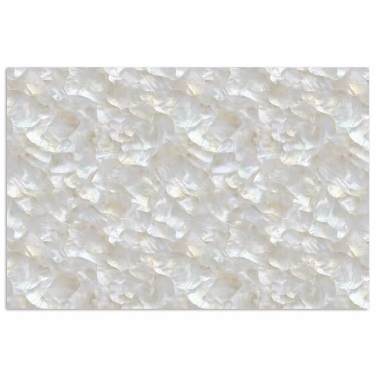 Poster - Parelmoerglans - Wit - Schelp — 1