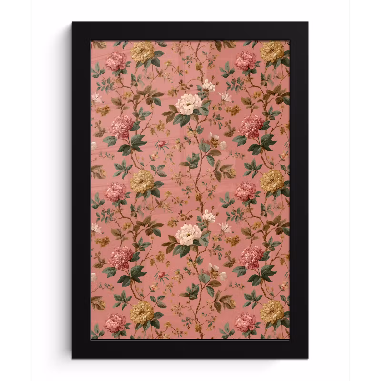 Poster met lijst - Klassiek - Botanisch - Roze — 1