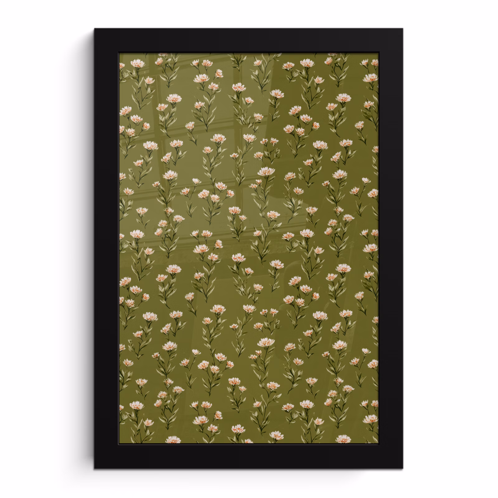 Poster met lijst - Landelijk - Bloemen - Groen — 1