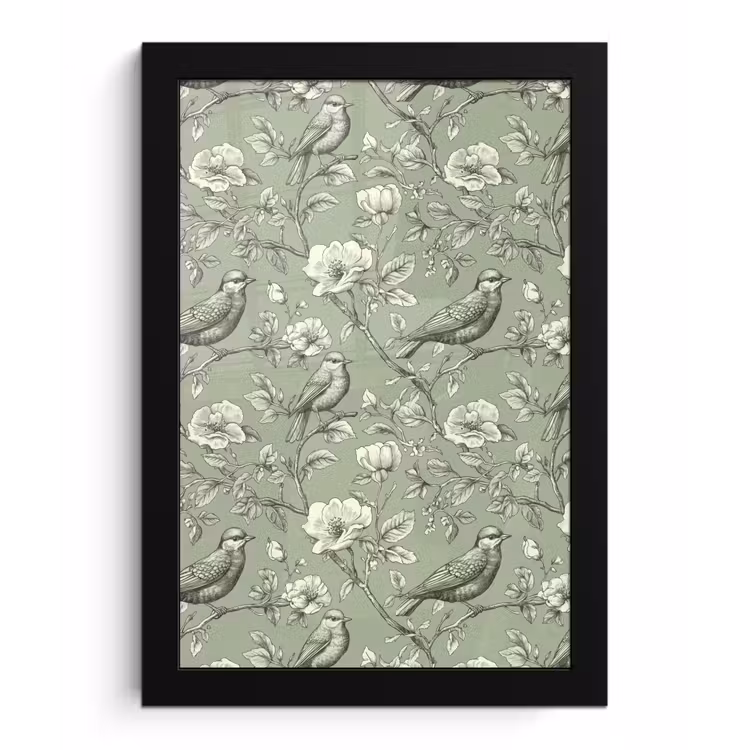 Poster met lijst - Klassiek - Botanisch - Groen — 1