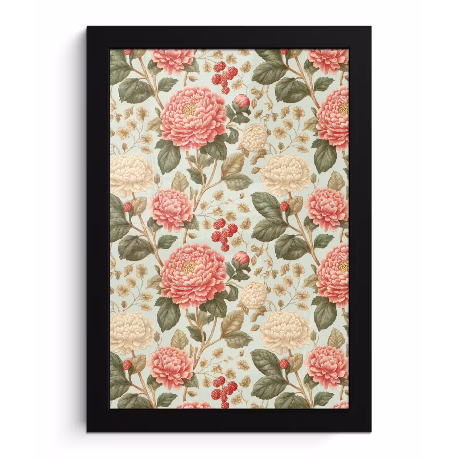 Poster met lijst - Klassiek - Botanisch - Veelkleurig — 1