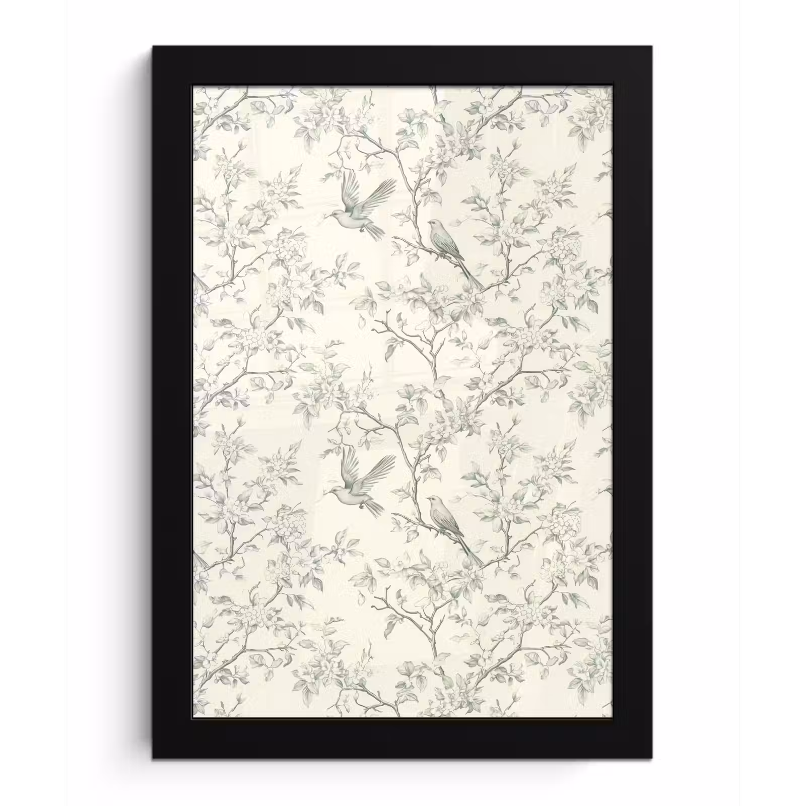 Poster met lijst - Klassiek - Vogels - Groen — 1