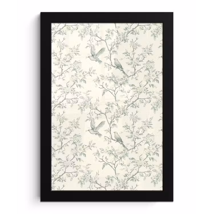 Poster met lijst - Klassiek - Vogels - Groen — 1