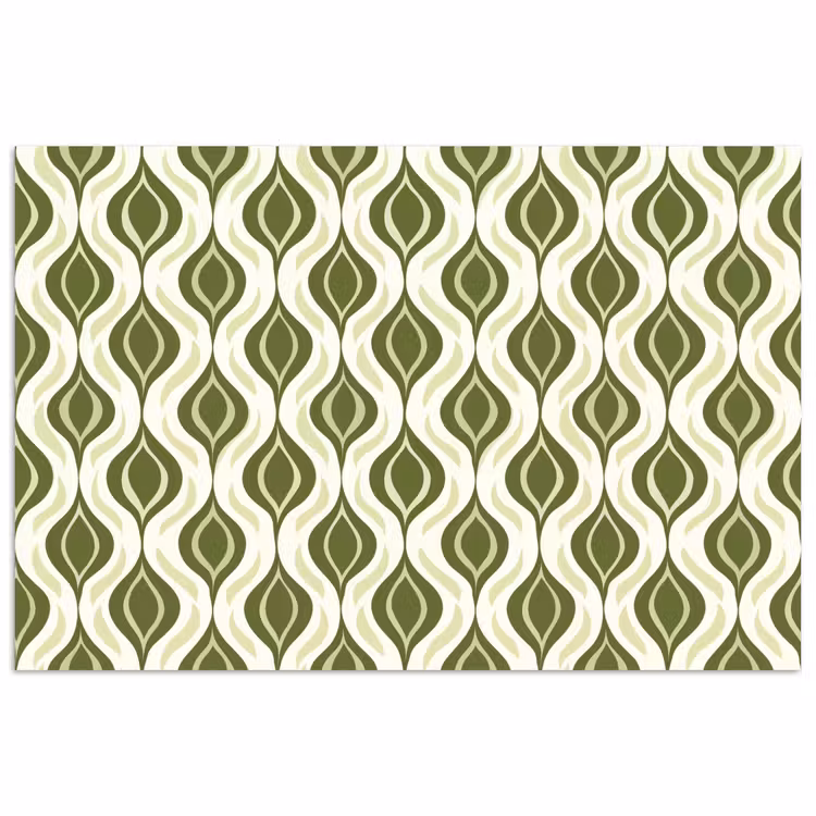 Poster - Patroon - Retro - Groen — 1