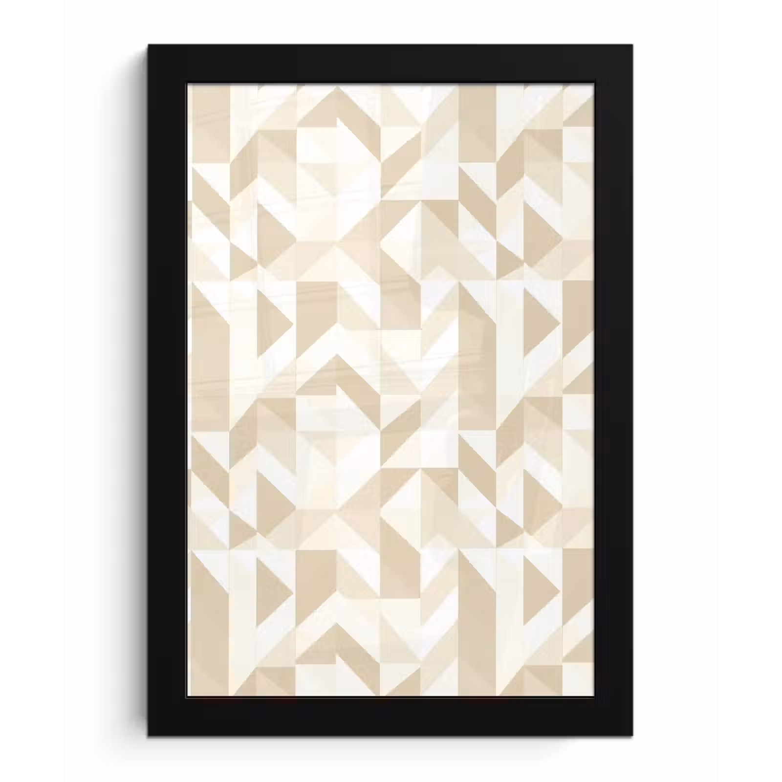 Poster met lijst - Modern - Abstract - Beige — 1