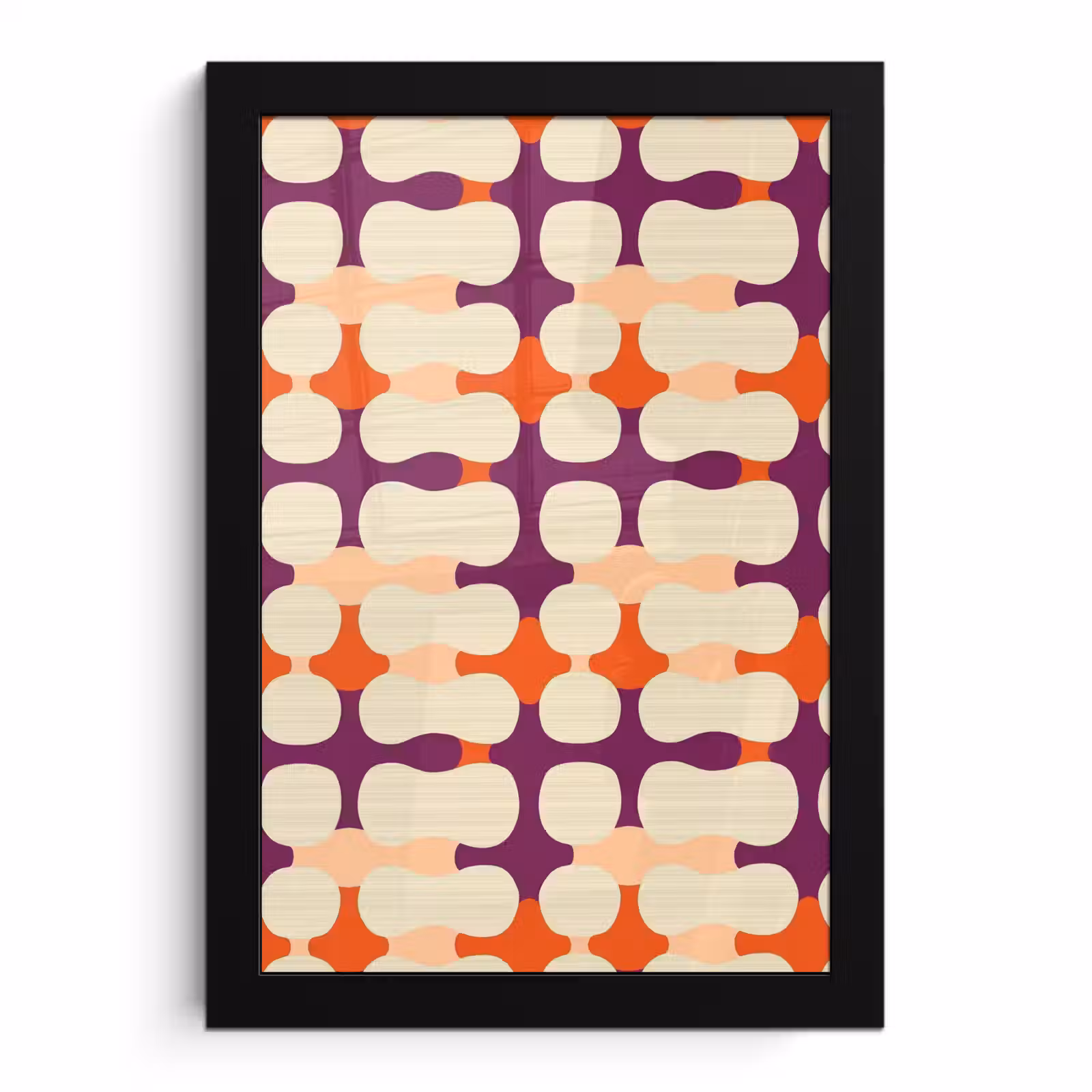 Poster met lijst - Modern - Patroon - Kleurrijk — 1