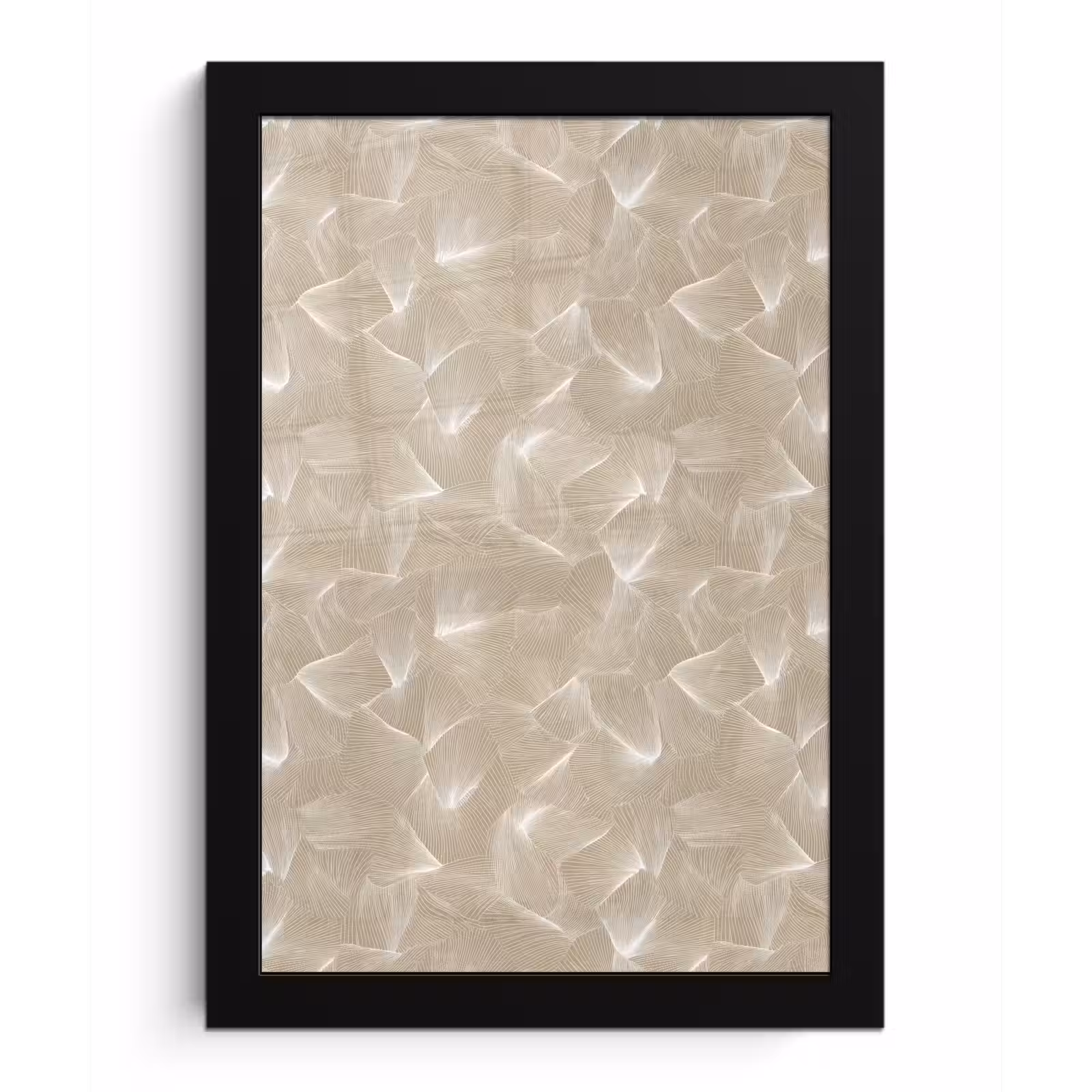 Poster met lijst - Organisch - Textuur - Beige — 1