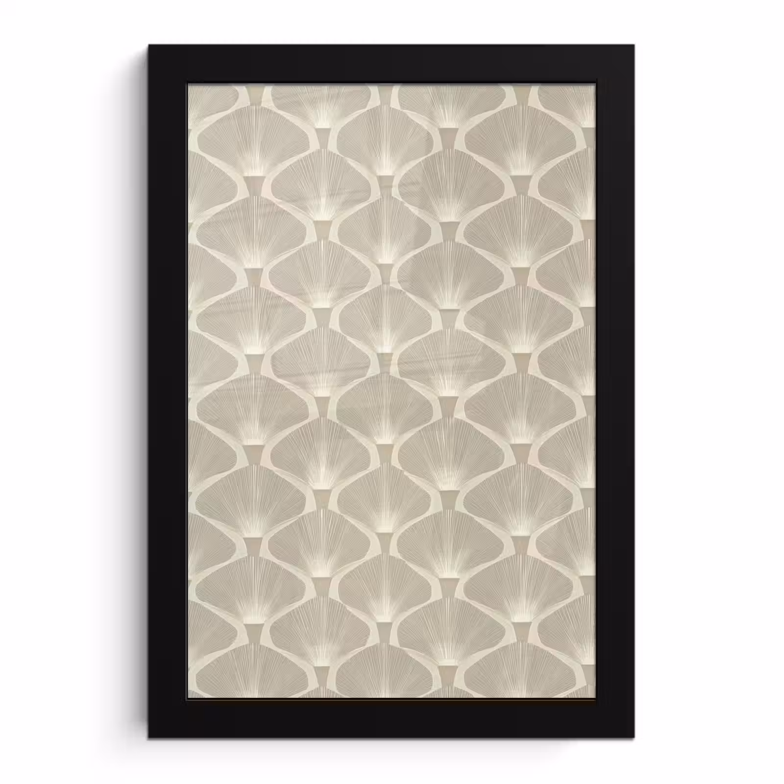 Poster met lijst - Paneel - Ginkgo - Zand — 1