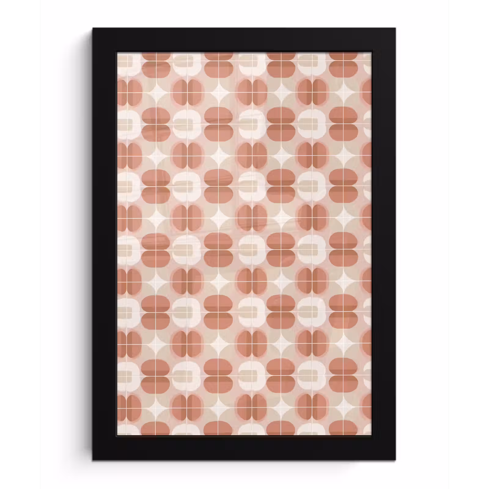 Poster met lijst - Retro - Klassiek - Roze — 1