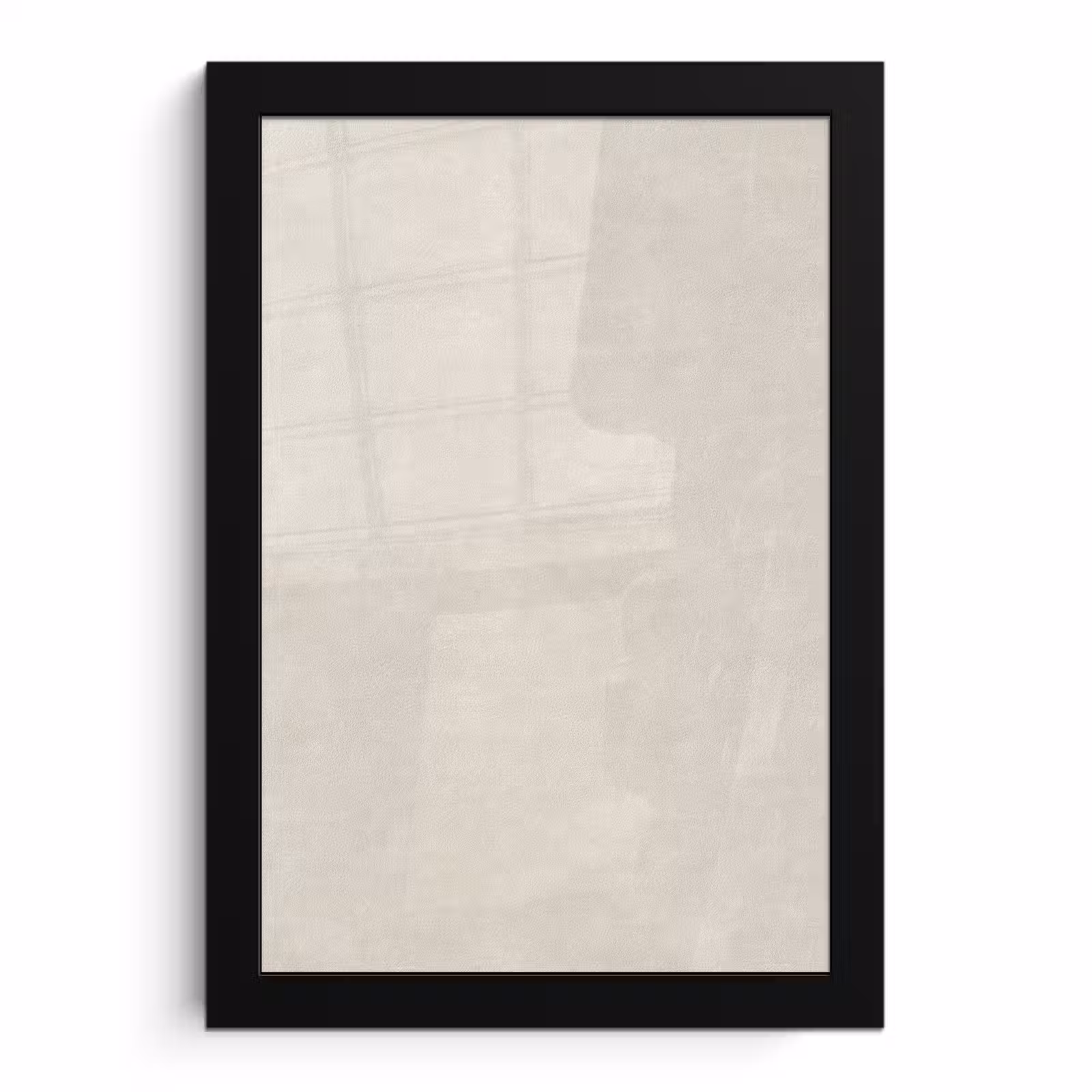 Poster met lijst - Zandkleurig - Modern - Egaal — 1