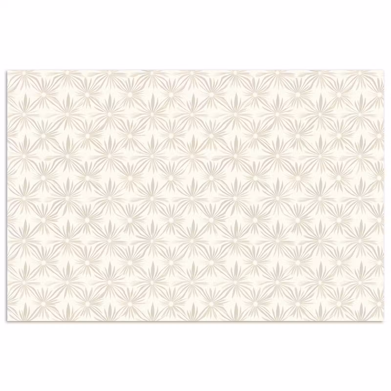 Poster - Patroon - Bloemen - Beige — 1