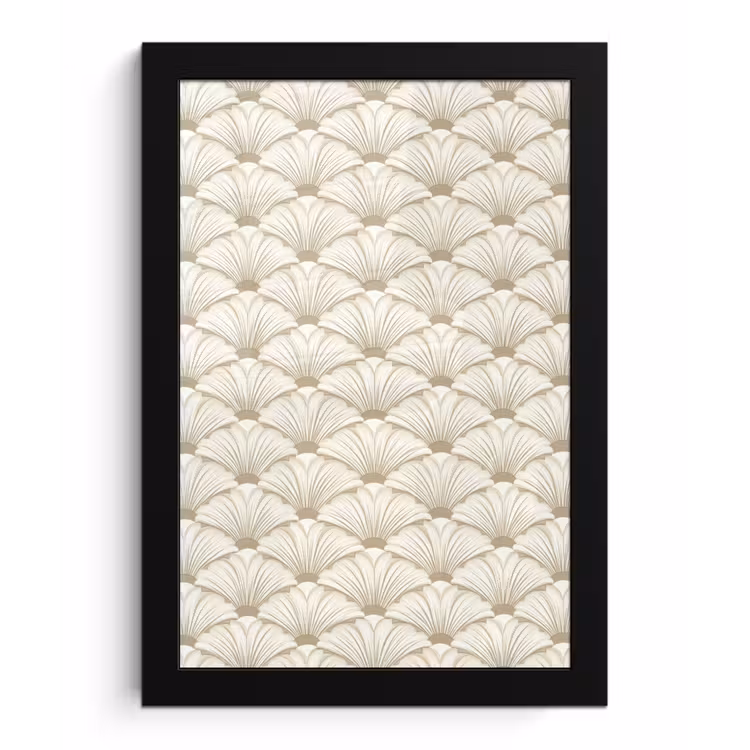 Poster met lijst - Klassiek - Art - Beige — 1