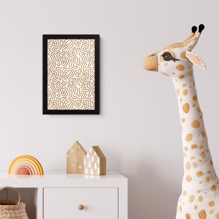 Poster met lijst - Minimalistisch - Patroon - Terracotta — 5