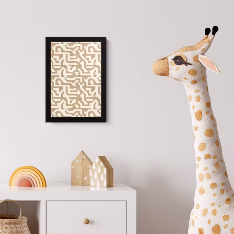 Poster met lijst - Modern - Abstract - Beige — 5