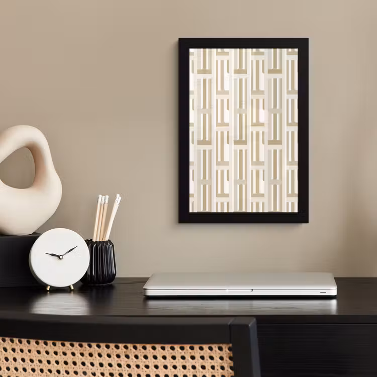 Poster met lijst - Modern - Geometrisch - Beige — 3