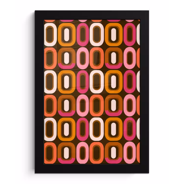 Poster met lijst - Modern - Retro - Kleurrijk — 1