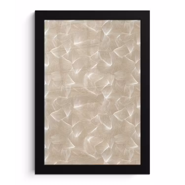Poster met lijst - Organisch - Textuur - Beige — 1