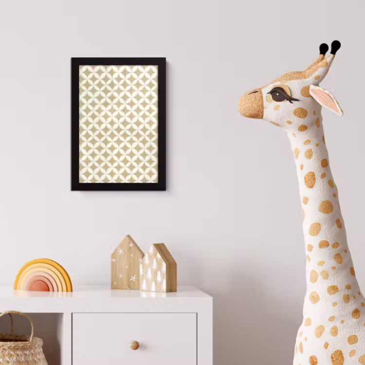 Poster met lijst - Symmetrisch - Motief - Beige — 5