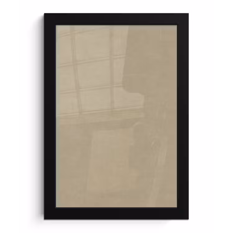Poster met lijst - Zandkleur - Korrelige structuur - Beton — 1