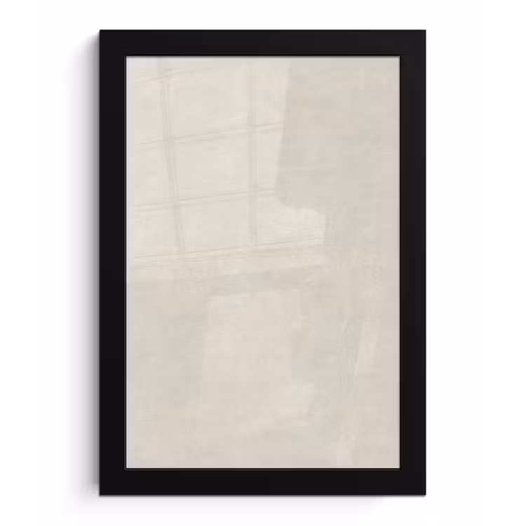 Poster met lijst - Zandkleurig - Modern - Egaal — 1
