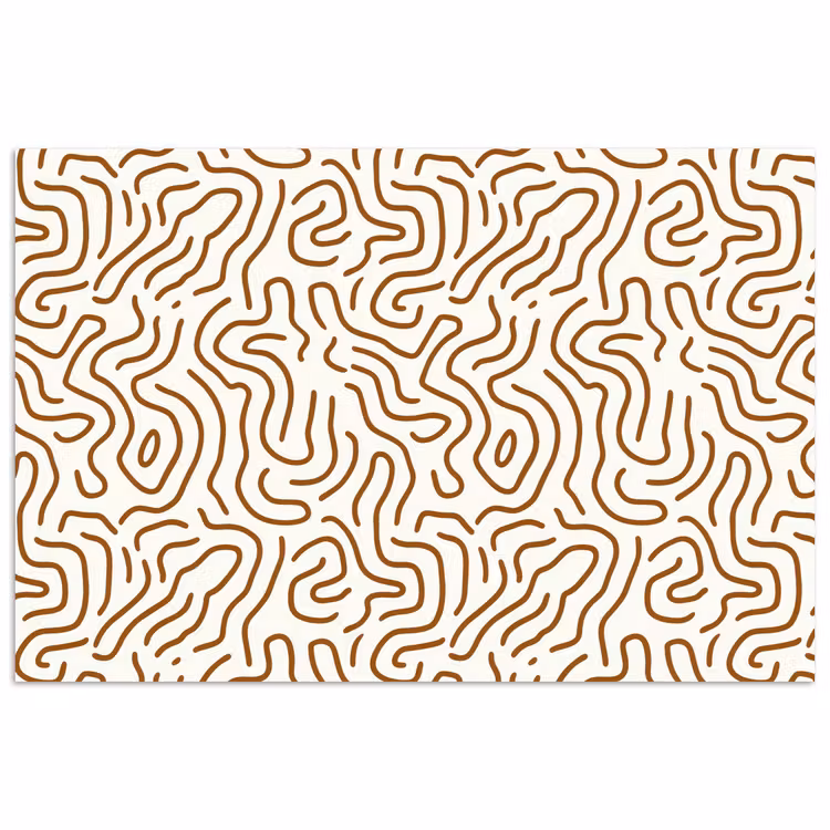 Poster - Minimalistisch - Patroon - Terracotta — 1