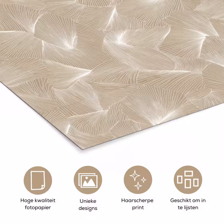 Poster - Organisch - Textuur - Beige — 5