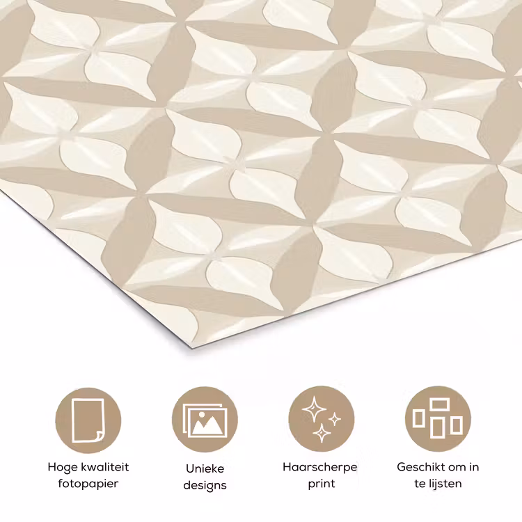 Poster - Patroon - Klassiek - Beige — 5