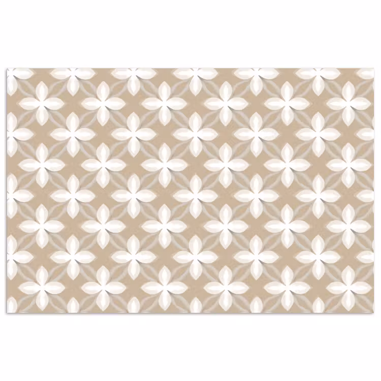Poster - Patroon - Symmetrisch - Beige — 1