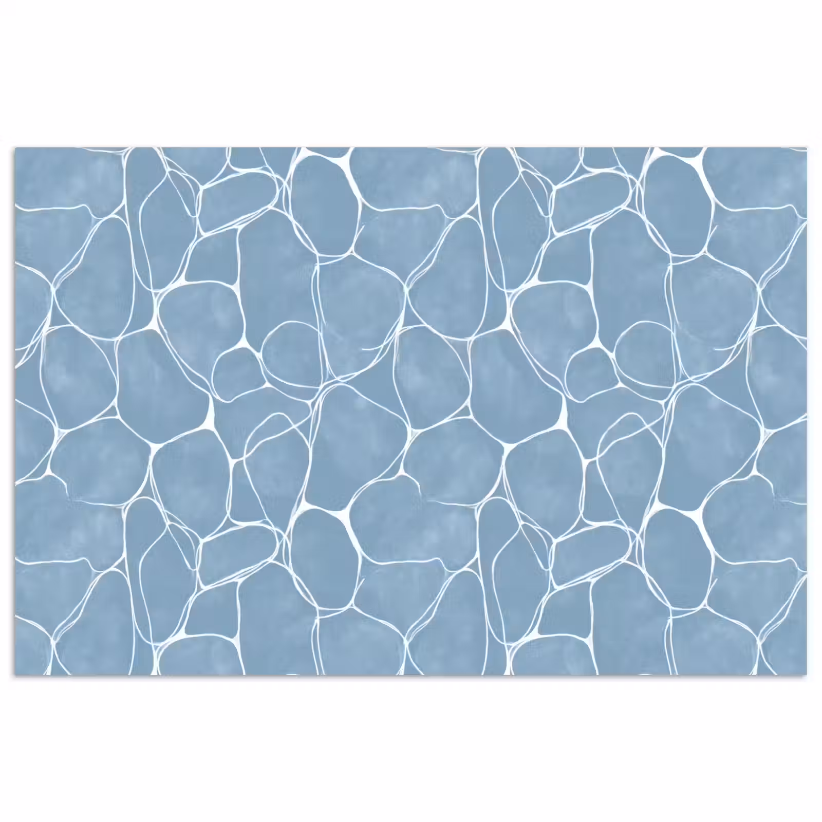 Poster - Organisch - Patroon - Blauw — 1