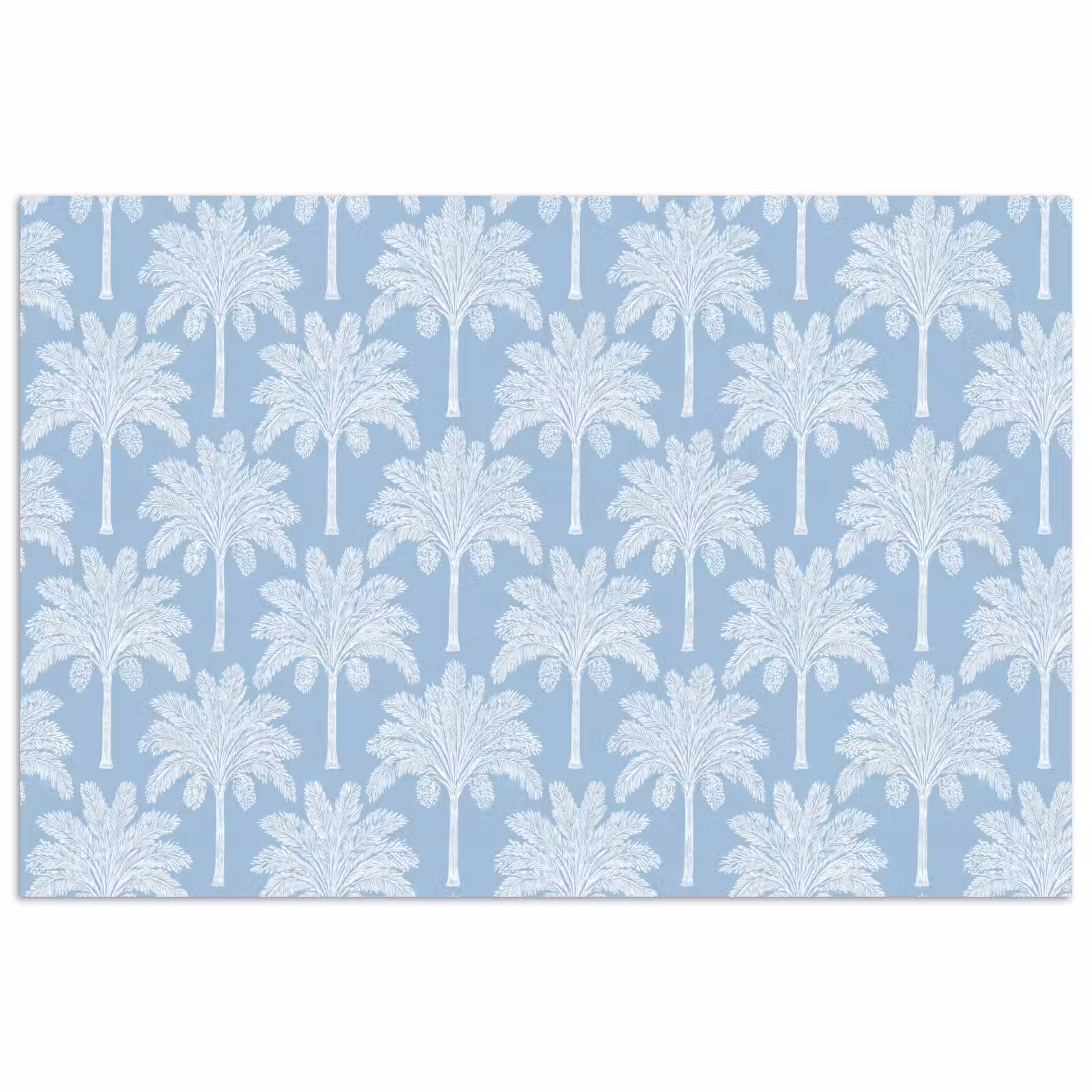 Poster - Palmboom - Modern - Blauw — 1