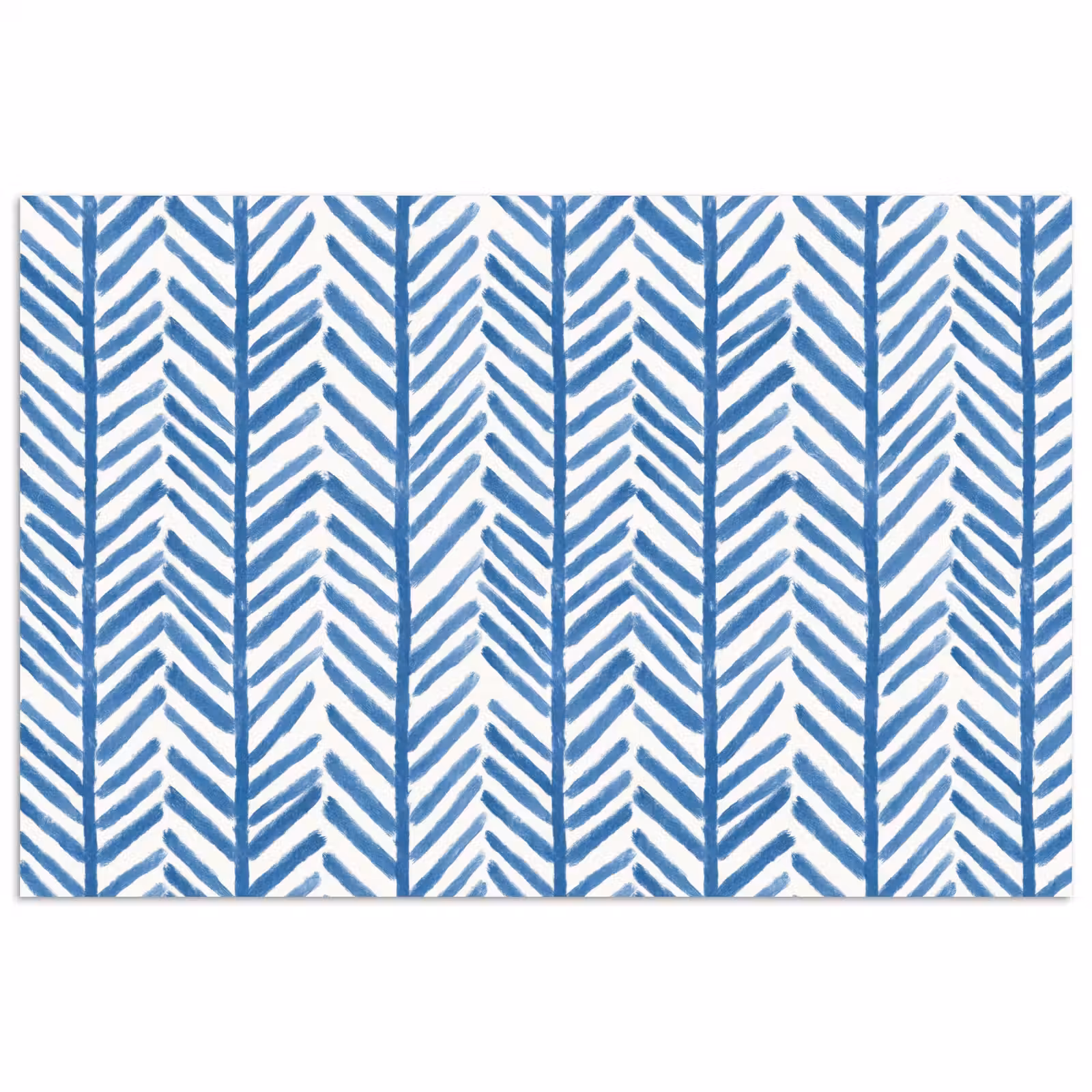 Poster - Patroon - Streep - Blauw — 1